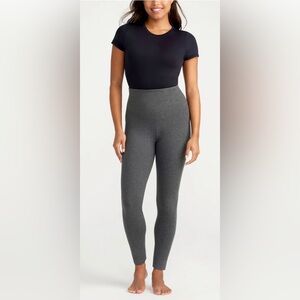 Yummie Tummie By Heather Thompson Milan Dark  Gray Heathered Leggings Size M